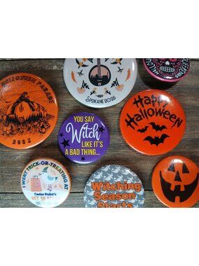 Halloween Festival Pin Lot Various Cedar Point Spokane Witch Other Spooky Gear